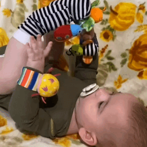 Kleurrijke Baby Rammelaar sokjes